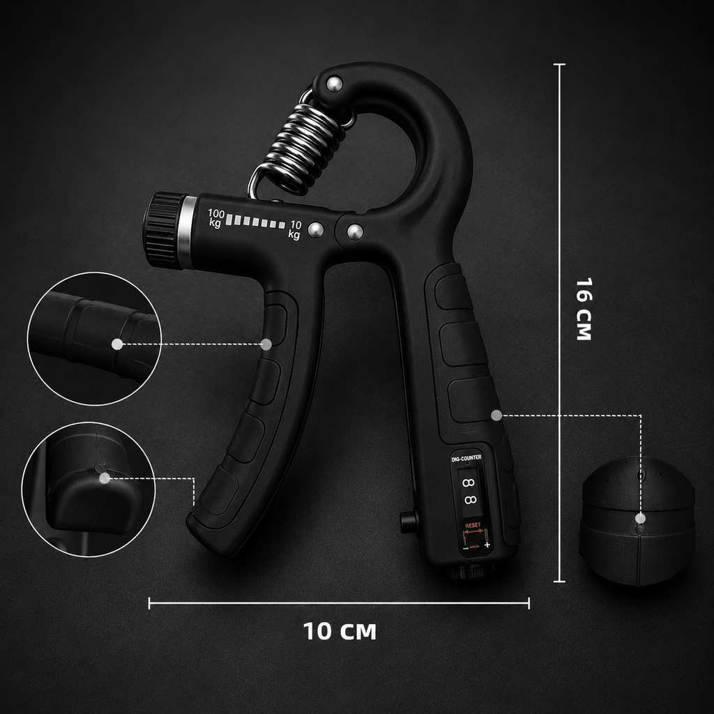 Grip and Forearm Strength Trainer with Adjustable Resistance
