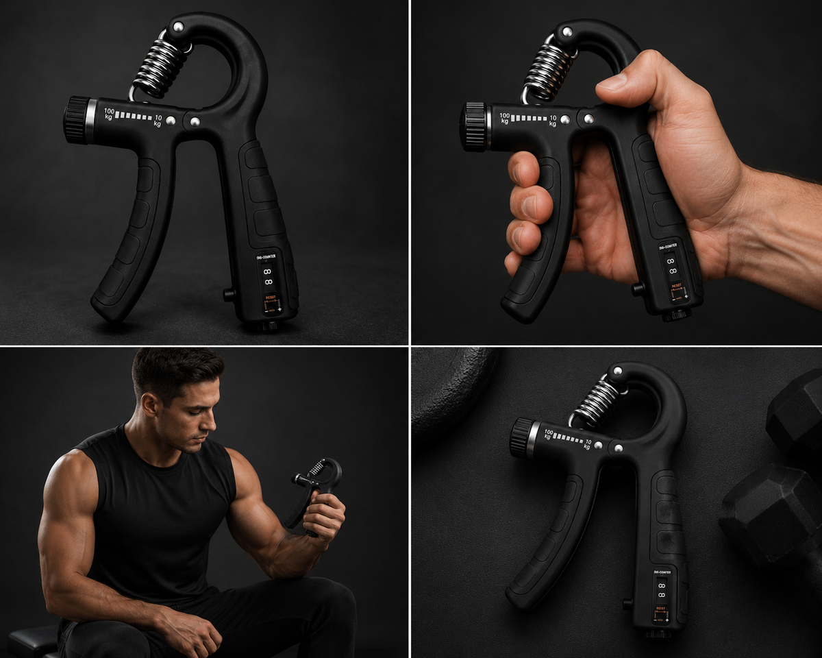 Grip and Forearm Strength Trainer with Adjustable Resistance